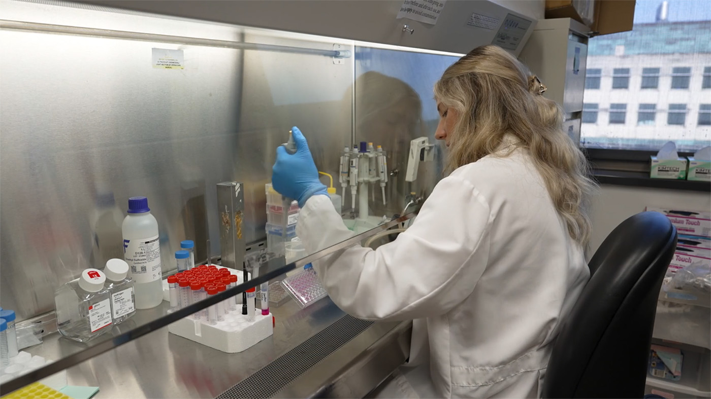 carreras Female technician working in a lab setting.